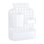 Органайзер навесной с контейнерами Белый 380х100