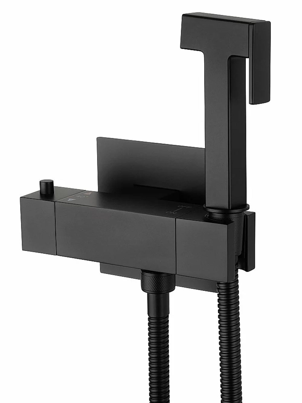 Гигиенический душ с термостатом WONZON & WOGHAND WW-88819903-MB черный матовый