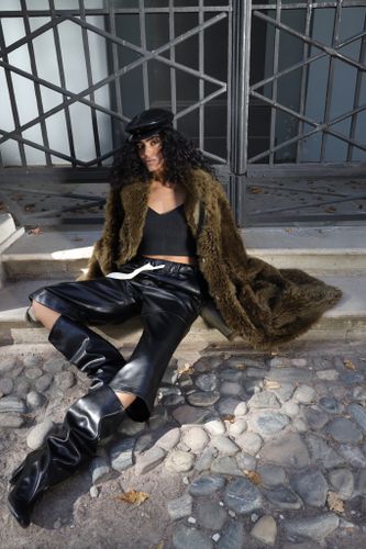 Бермуды из экокожи Paper Moon