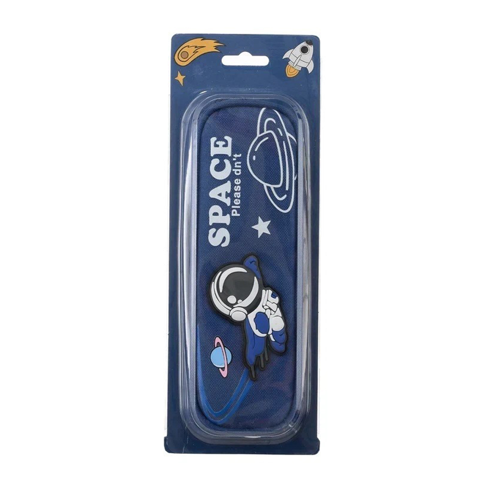 Пенал-косметичка Basir без наполнения, 22*7,2*5 см, серия "Space", ассорти