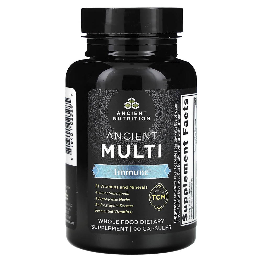 Ancient Nutrition, Ancient Multi, для иммунитета, 90 капсул