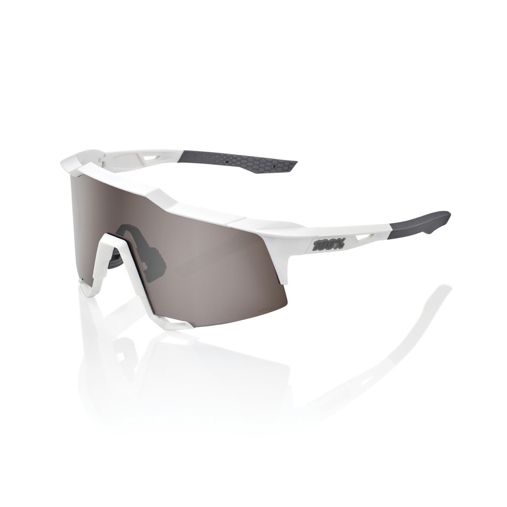 Спортивные очки с диоптриями 100% Speedcraft / Matte White / HiPER Silver Mirror Lens