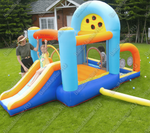 Батут для детей для дома "Веселая игра" 4*4*2,5 м