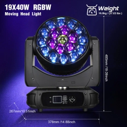 Вращающаяся голова Wash Beam B-EYE Pixel 19x40, Big Dipper