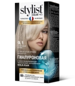 Крем-краска для волос STYLIST COLOR PRO Гиалуроновая 9.1 Пепельный блонд