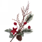 Ветка хвойная «Зимняя звезда», 33 см