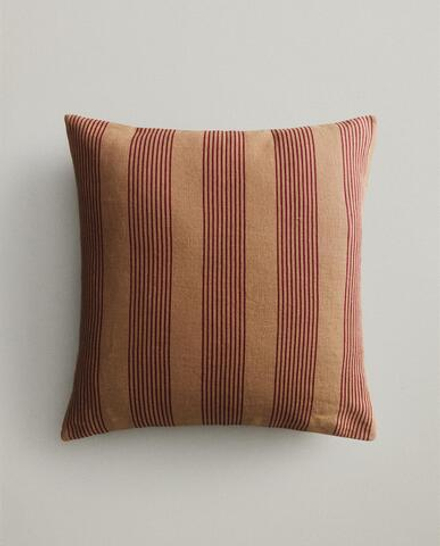Zara Home наволочка декоративная из льна, светло-бежевый, в полоску, 50x50 см