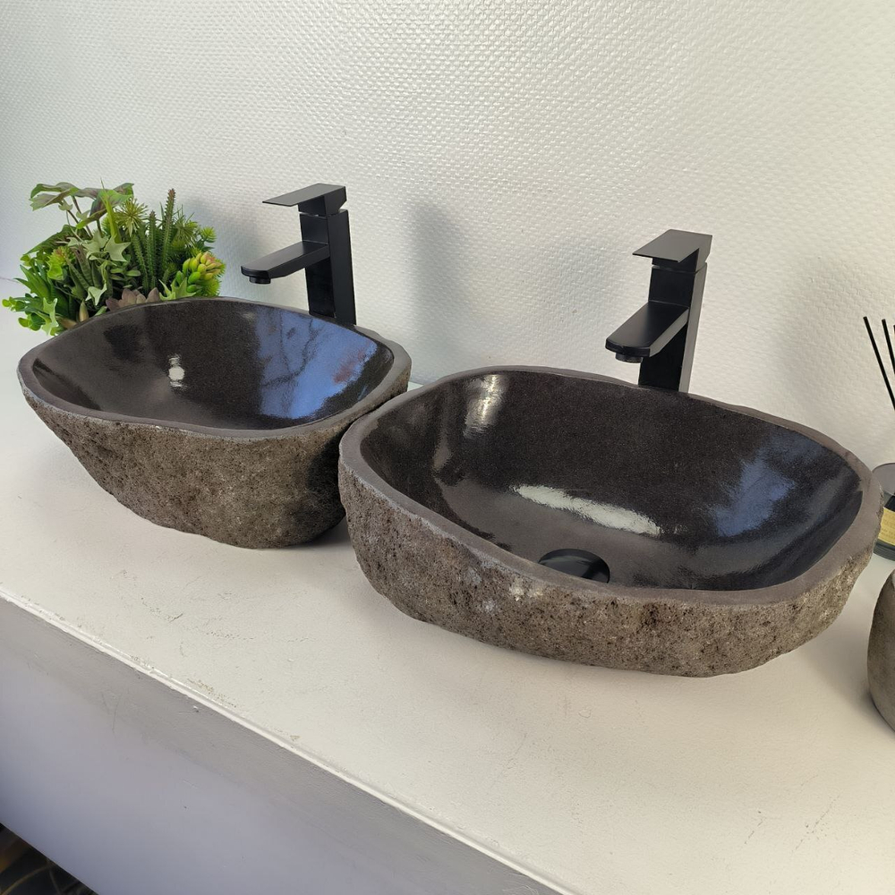 Раковина из речного камня ПАРА! RS-65480 43*35*15 0865