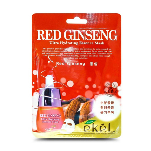 ЕКЕЛ/EKEL UltraHydratingEssence RedGinseng Маска д/л 25мл ткан экстракт КраснЖеньшеня (70118)