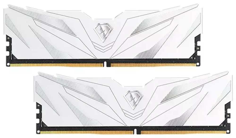 Модуль памяти 32GB (2x16GB) Netac Shadow II DDR4, 3200MHz CL16, 1.35V / NTSWD4P32DP-32W / White / with radiator RTL