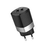 Сетевой адаптер питания HOCO C55A 2USB 2.4A (черный)