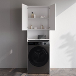 Шкаф над стиральной машиной с дверями и открытой полкой, узкий, 65 см, белый AM.PM X-Joy M85CSX06521WG1