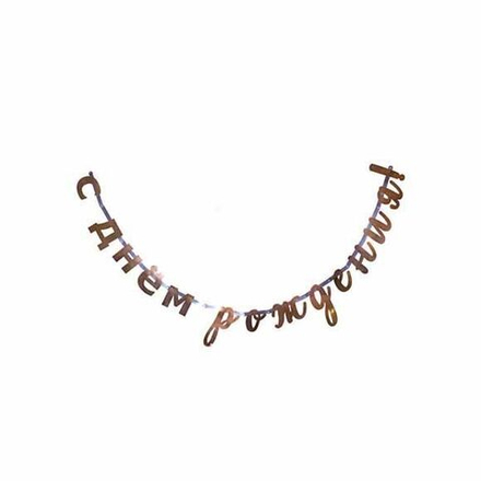 Гирлянда С днем рождения Розовое Золото