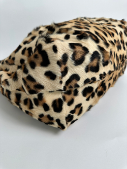 Сумка Miu Miu brown leopard fur tote bag black beige