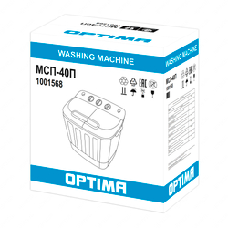 Стиральная машина полуавтомат OPTIMA МСП-40П