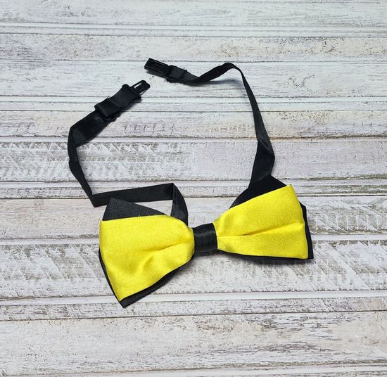 Галстук бабочка классика, лайм глянец