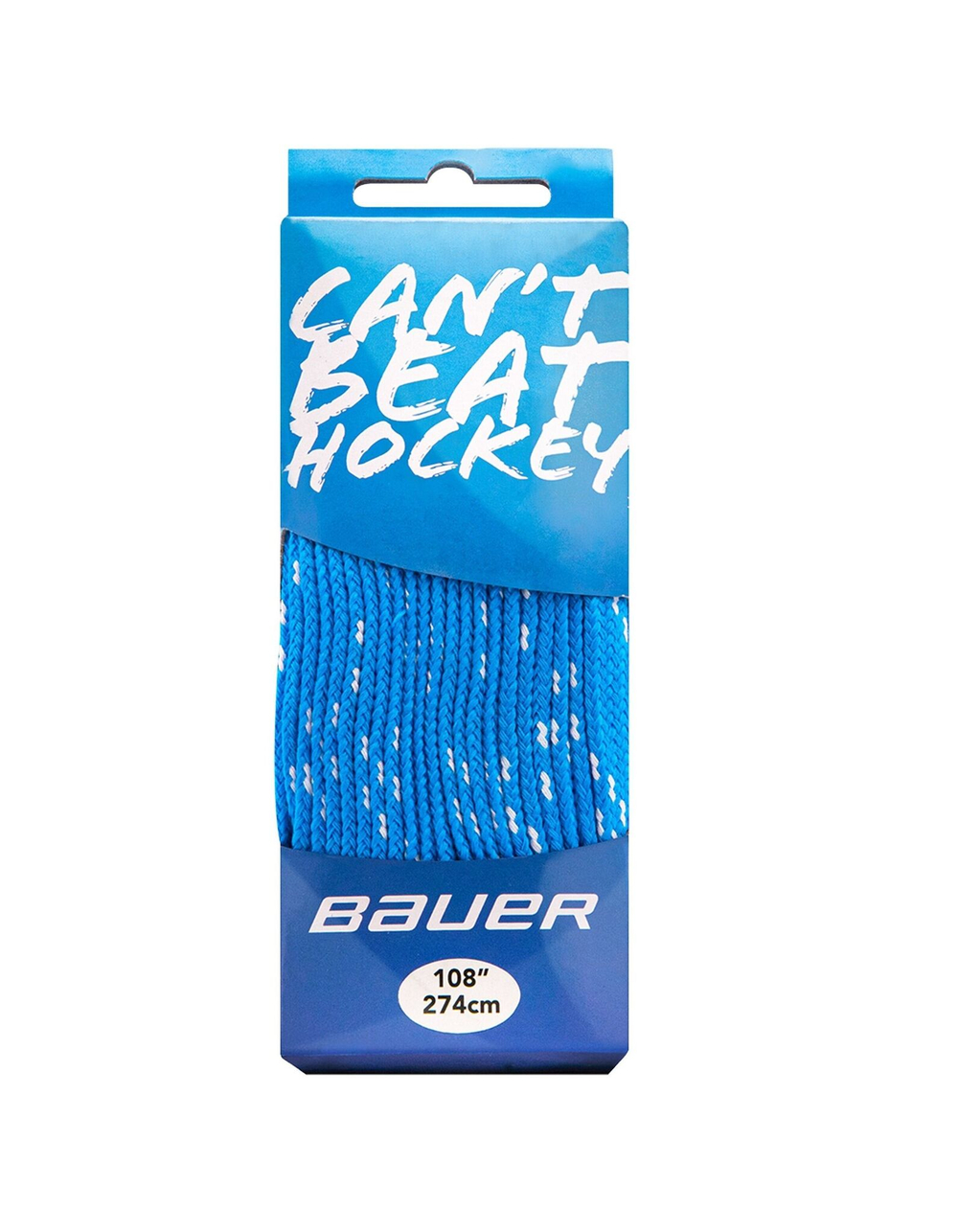 Шнурки Bauer HOCKEY FIGHTS BACK Blue (Без пропитки)