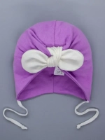 Чалма осенняя на завязках для девочки