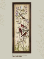 Картина интерьерная на бумаге в багетной раме 19*51 см