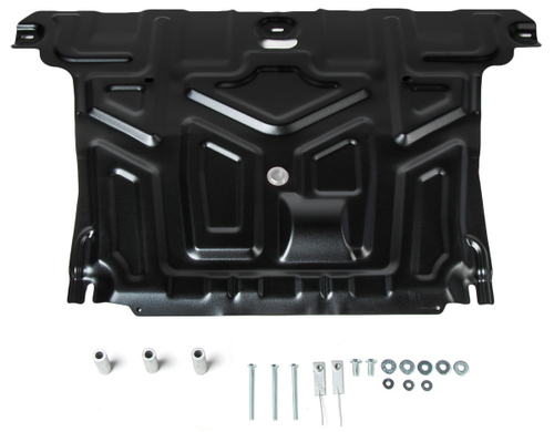 Защита картера и КПП AutoMax для Hyundai Creta I (V - 1.6; 2.0) 2016-2021, сталь 1.4 мм, с крепежом, штампованная, AM.2366.1