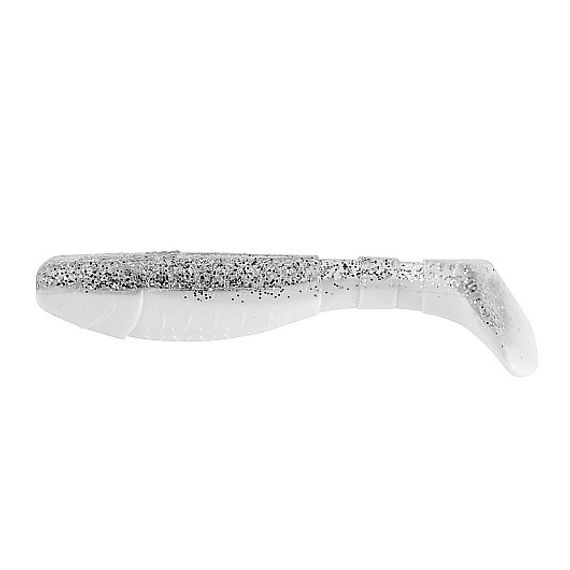 Виброхвост Chubby 3,55&#39;/9 см White &amp; Sparkles 5шт. (HS-4-002) Helios
