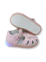 Мягкие сандалии для девочки праздничные светящиеся