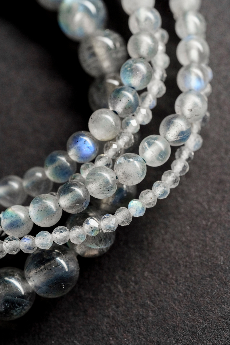 Браслет "Memo about Mindfulness" шамбала с коннектором из лабрадорита