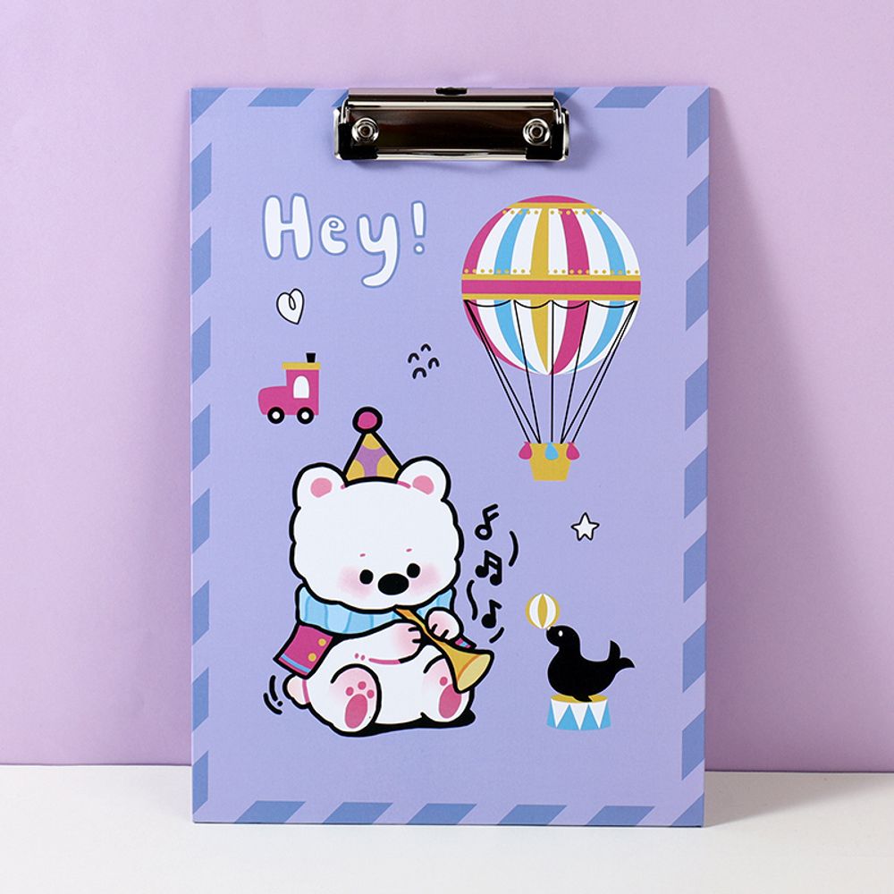 Планшет с зажимом &quot;Circus Bear Purple&quot;