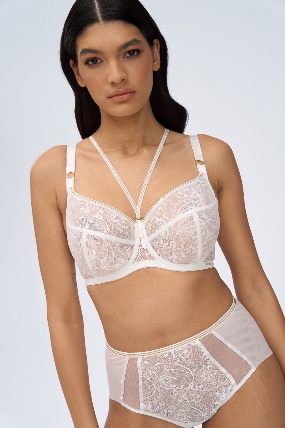 Белый бюстгальтер с мягкой чашкой Chiara Gold (Размер: 90I) (Цвет: белый)