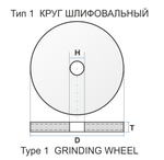 Круг шлифовальный ПП 200х10х32 25А 120 М 6 V 50 ( 10 С ) ГОСТ Р 52781-2007