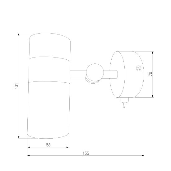 20096/1 / настенный светильник / черный/золото