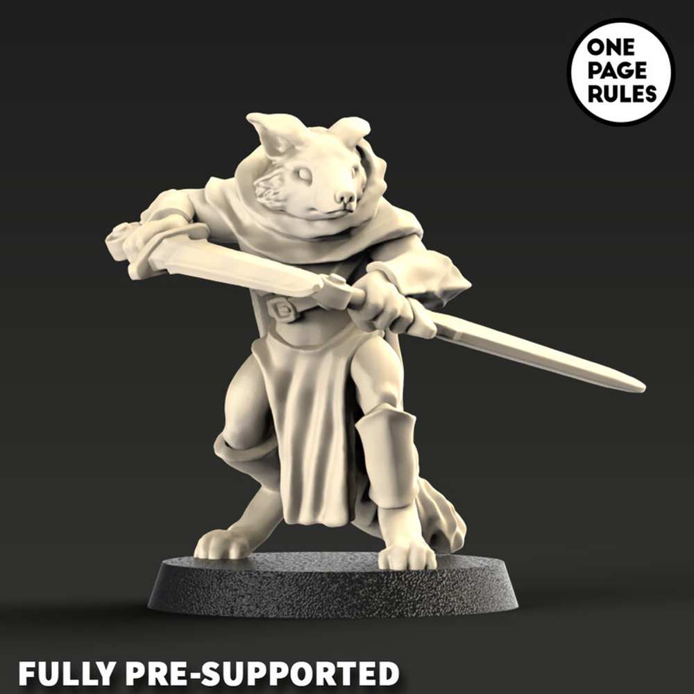 Grand Alliance Chaos Skaven Skaven Clanrats миниатюра для dnd, днд, pathfinder, фентези, Настольная игра, НРИ, Варгейм, РПГ