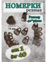 Номерки для гардероба прорезные