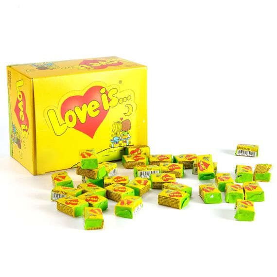 Saqqız / Жвачка Love is... (100 ədəd) Almalı