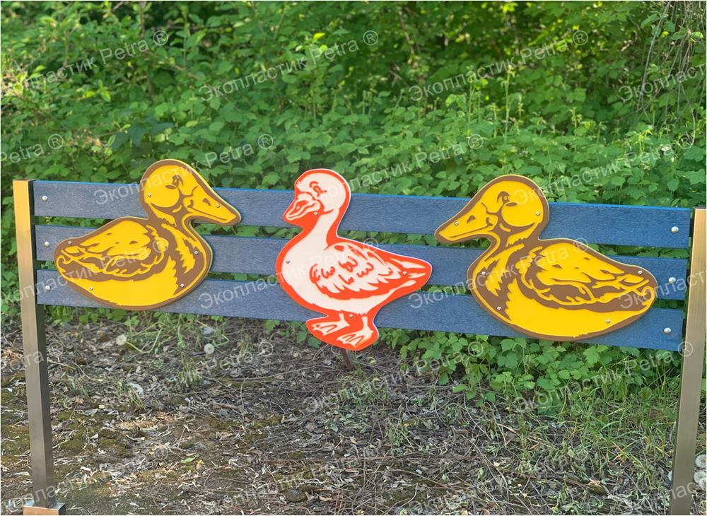 Забор уличный из экопластика Природа, секция 1490х400 мм