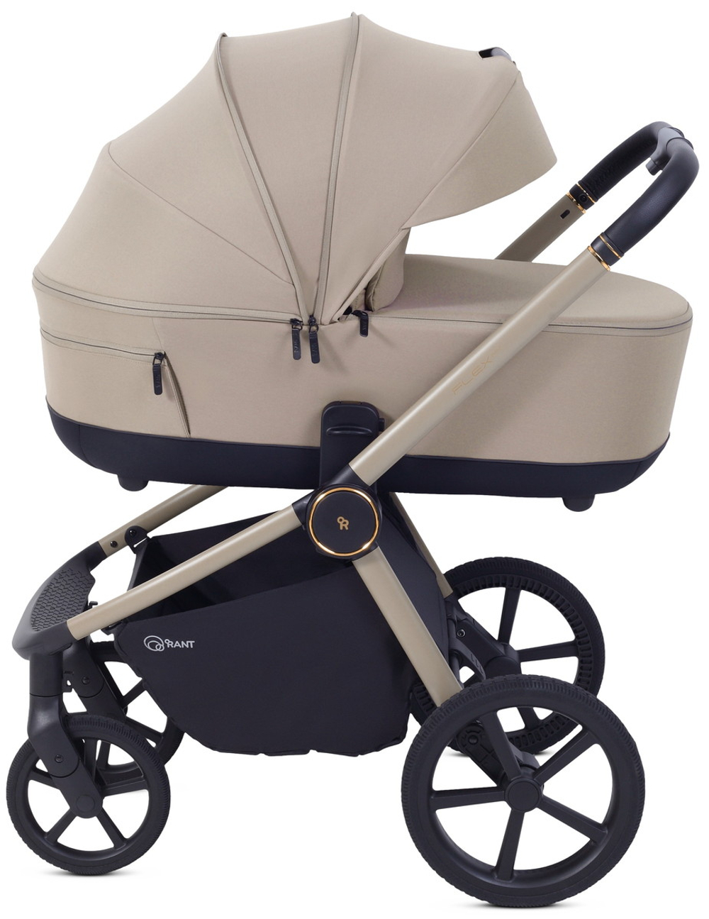 Детская коляска Rant Flex Therm Soft 3 в 1 с автокреслом Evomax Grey Sandy Beige