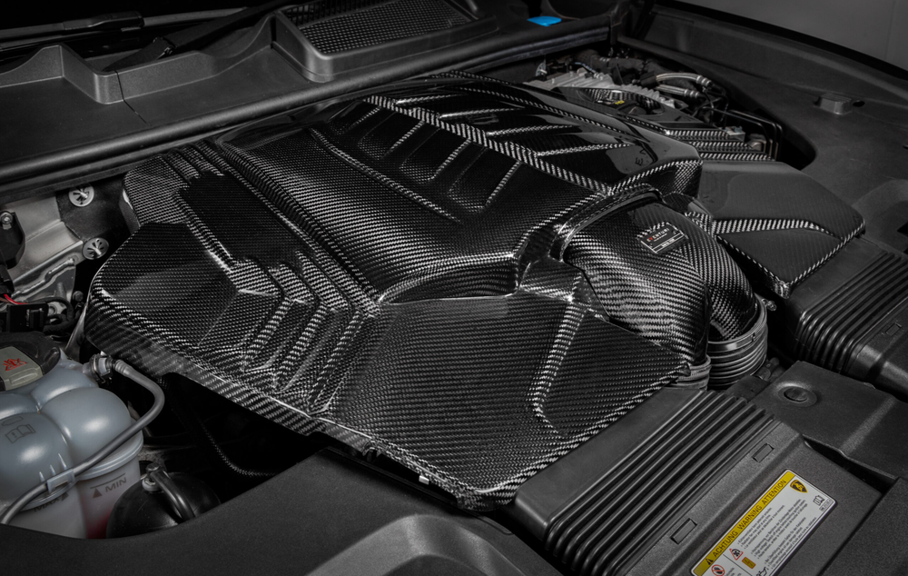 Eventuri Система впуска RS Q8 / Urus / Cayenne Turbo / Bentayga карбоновая глянцевая EVE-4V8TT-CF-INT