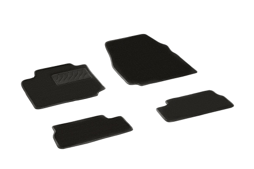 Ворсовые коврики LUX для Nissan Micra (K12) 2003-2010 Seintex.83324