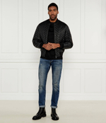 Кожаная куртка бомбер Emporio Armani - черный(EM000116 AF10446)