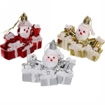 Ёлочные игрушки «Подарок Деда Мороза» 6*7,5 см, микс (набор 3 шт)