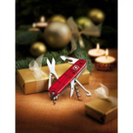 Нож Victorinox Climber, 91 мм, 14 функций, полупрозрачный красный