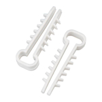 Дюбель-хомут 5-10 для плоского кабеля бел. (уп.100шт) Rexant 07-4610