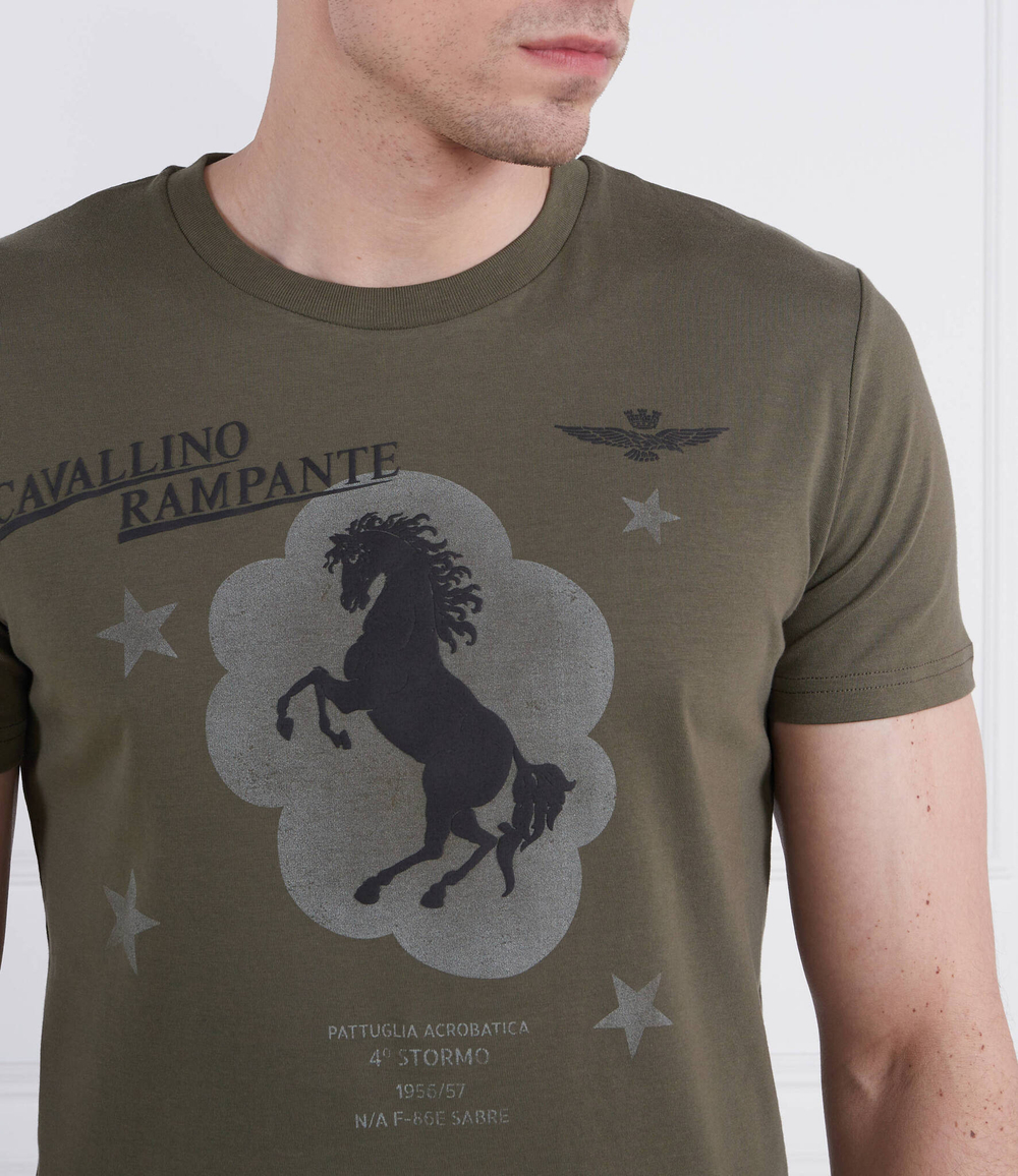 Футболка Aeronautica Militare - зеленый(TS2123J607)