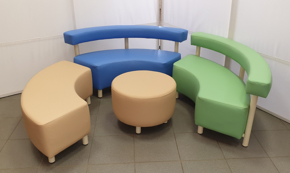 Диванчик со спинкой "Радуга"