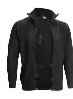 Фуфайка шерстяная с подогревом RedLaika Arctic Merino Wool RL-TM-04 мужская черная