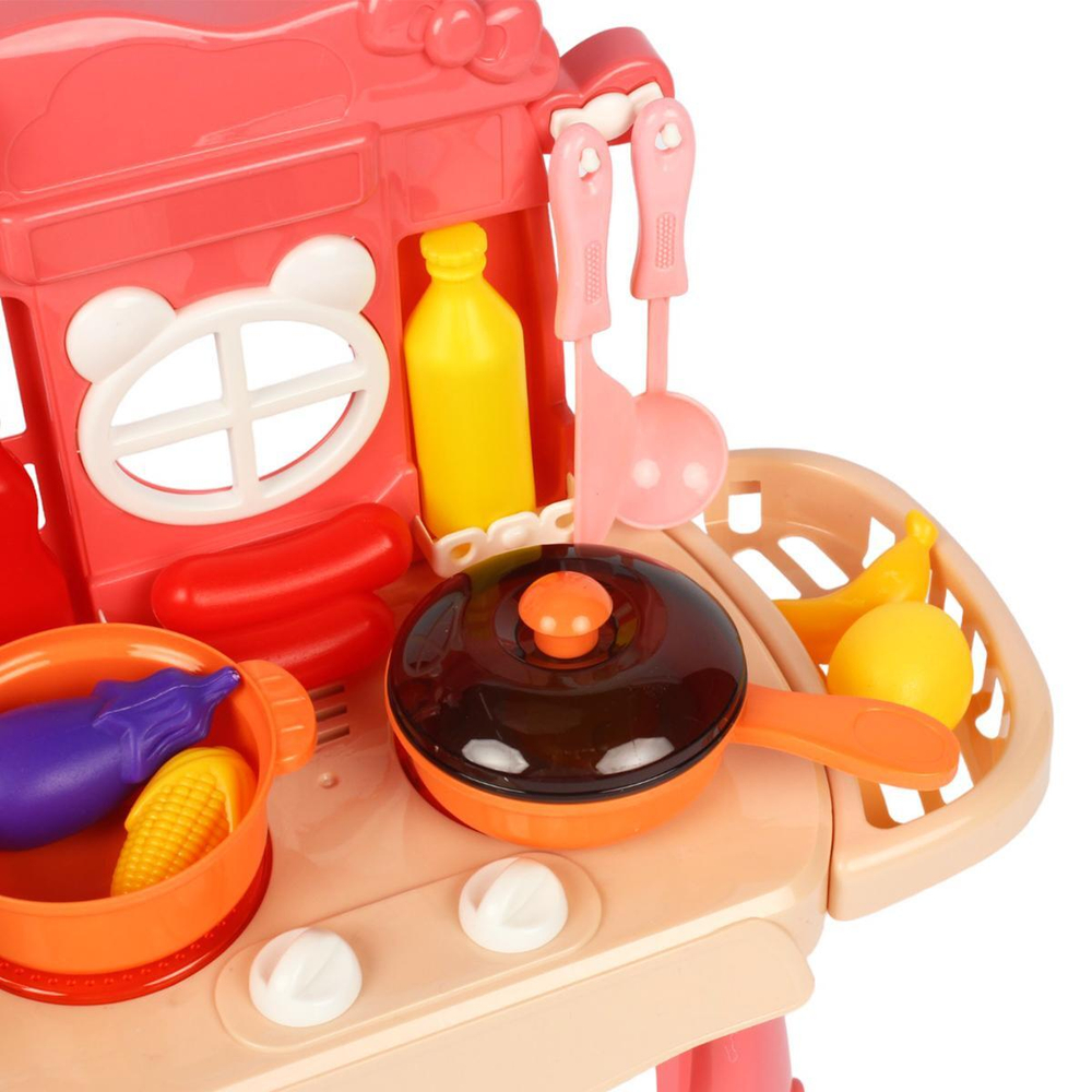 Игровой модуль "Кухня", свет/звук, 37 предм. + наклейка, на бат. аксесс. 1611