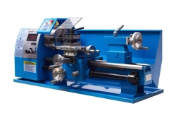 Настольный токарный станок по металлу WEISAN WM210F400. Мини станок для сверлильных и торцевых работ для дома, гаража и мастерской.