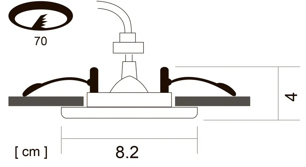 Точечный встраиваемый светильник Arte Lamp AQUA