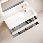 Тумба подвесная SANCOS Folk  правая 1195х445х500, c двумя ящиками оснащенными доводчиками, Bianco, арт.FL120RW