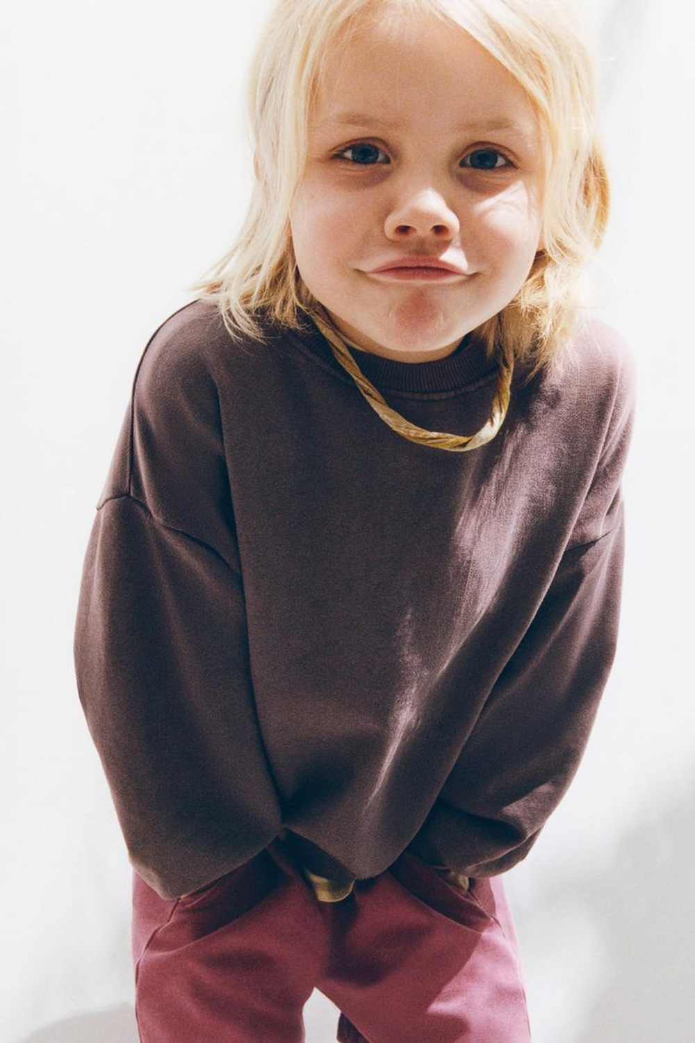 ZARA БАЗОВАЯ ТОЛСТОВКА, КОРИЧНЕВАТЫЙ